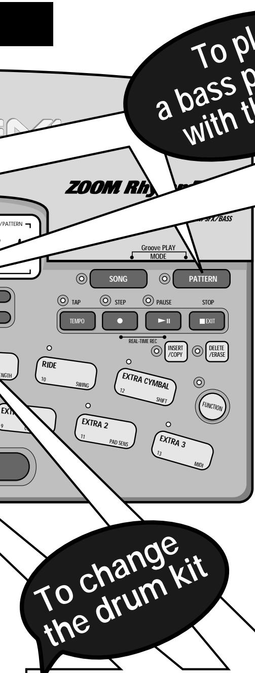 ZOOM RT234 - Tap the pads. - 3