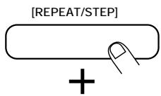 ZOOM RT234 - Hold the [REPEAT/STEP] key down while pushing the pad. - 1