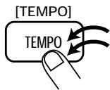 ZOOM RT234 - Press the [TEMPO] key. - 6