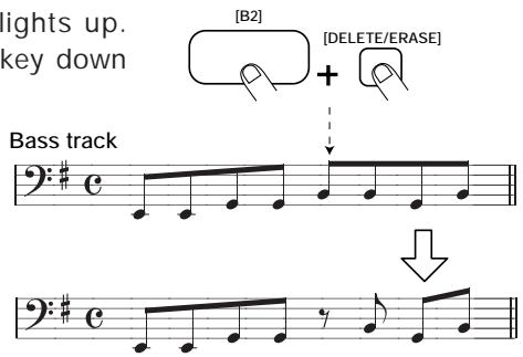 ZOOM RT234 - STEP6 Press the desired pad and/or the [REPEAT/STEP] key to enter the desired note or rest with the desired duration. - 5