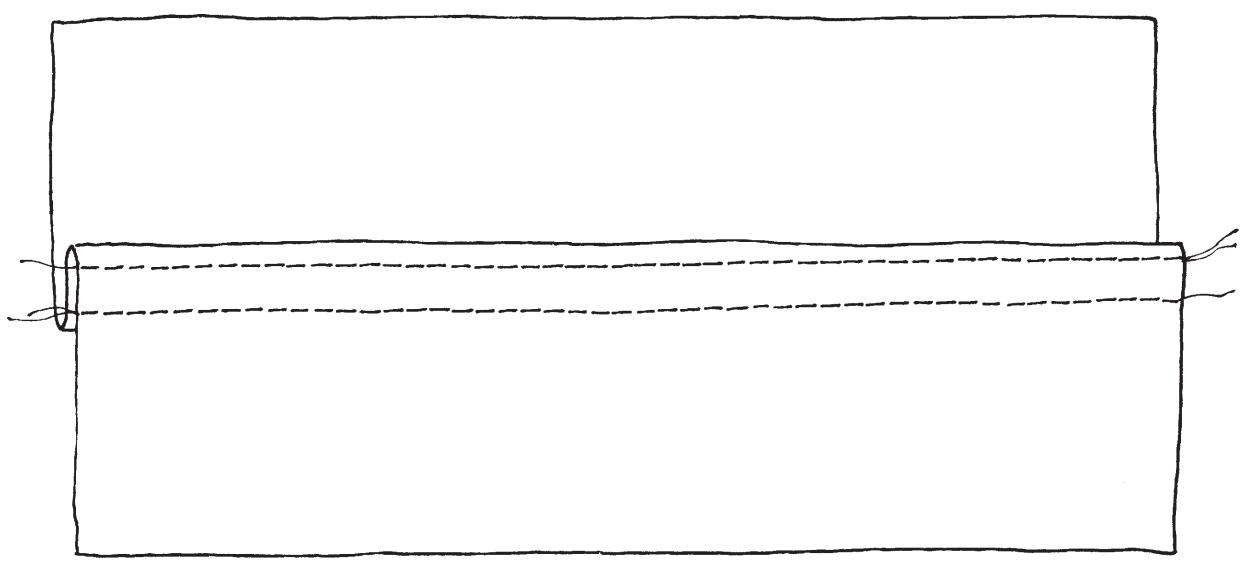 BERNINA 1150MDA - Mock Flat Felled Seam Sample - 1