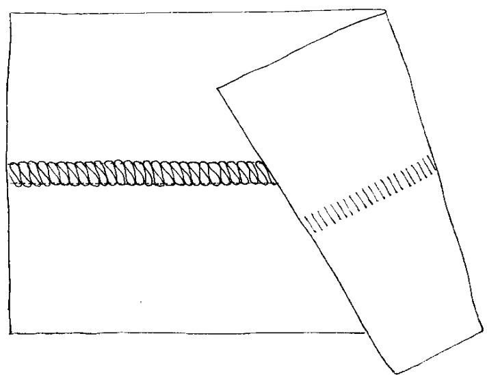 BERNINA 1150MDA - Wide Two-Thread Flatlock Sample - 1