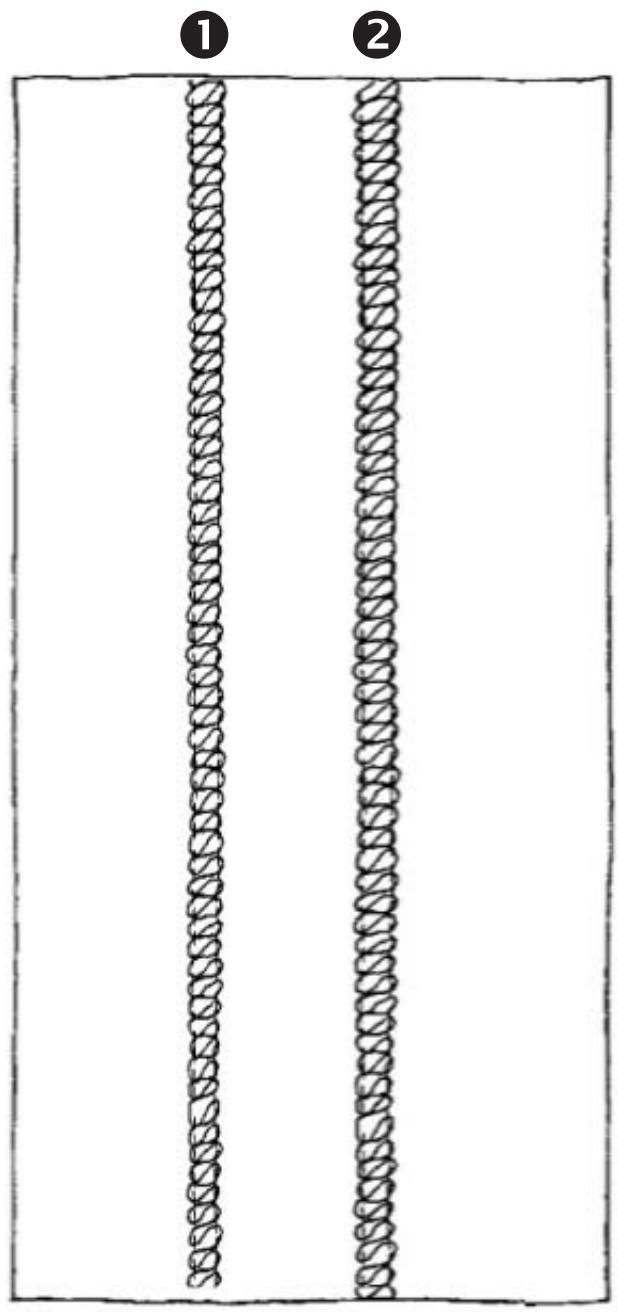 BERNINA 1150MDA - Two-Thread Flatlock using mtc Sample - 1