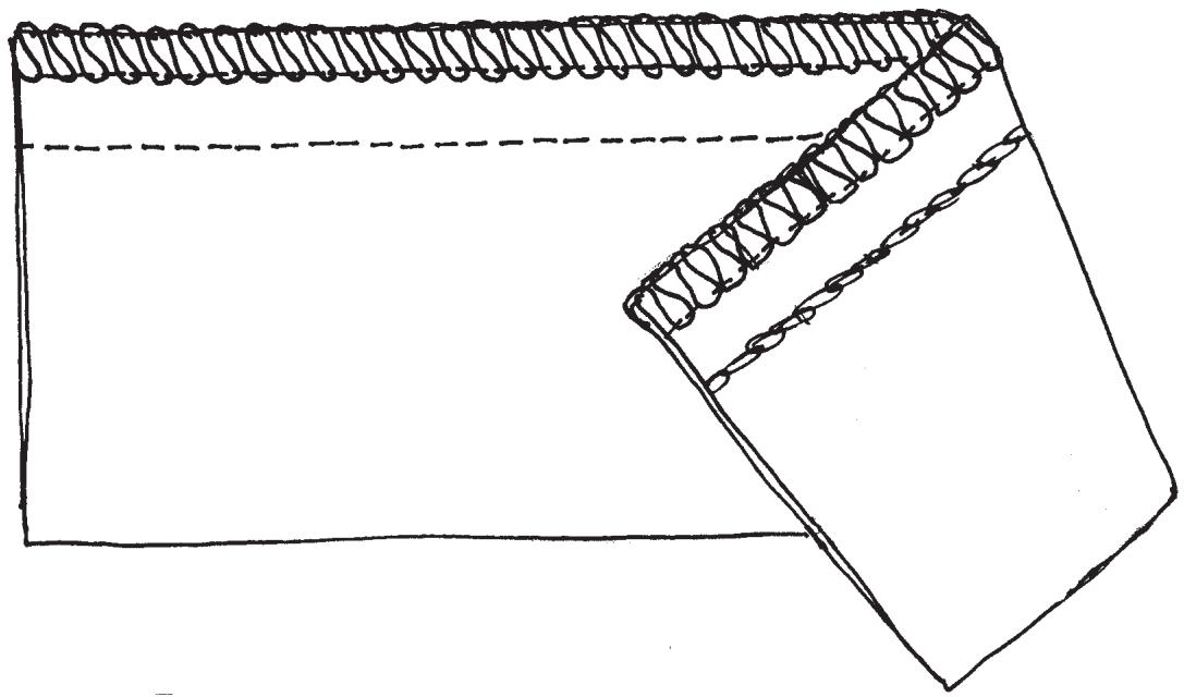 BERNINA 1300MDC - 4-Thread Combination Stitch Sample - 1