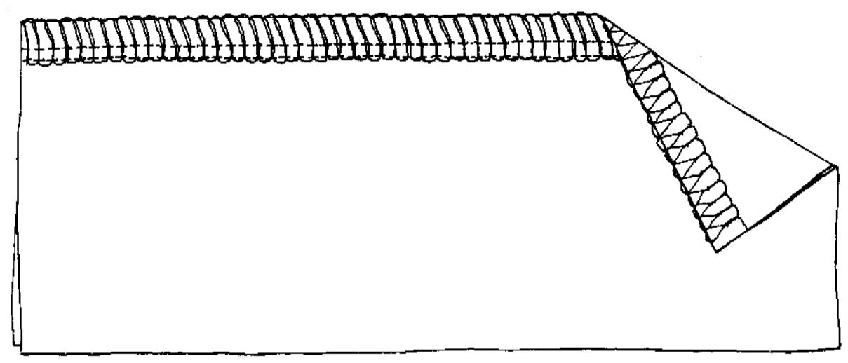 BERNINA 1300MDC - 4-Thread Overlock Seam Sample - 1