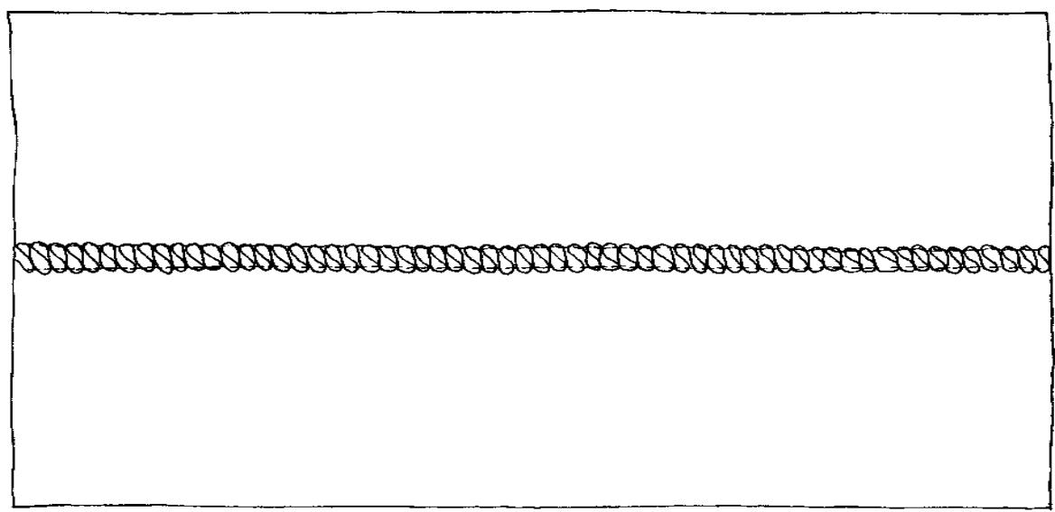 BERNINA 1300MDC - Narrow Three-Thread Flatlock Sample - 1