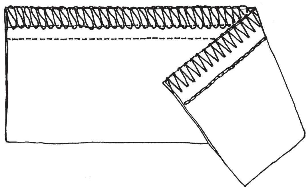BERNINA 1300MDC - 5-Thread Combination Stitch Sample - 1