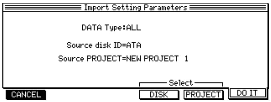AKAI DPS16 - Importation de paramètres de réglage - 1