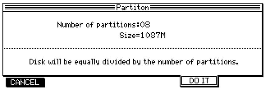 AKAI DPS16 - Création de partitions - 1