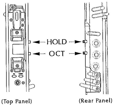 AKAI EWI 4000S - Réglage de la fonction octave sur le bouton OCT - 1