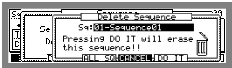 AKAI MPC2000 - Deleting a Sequence - 1