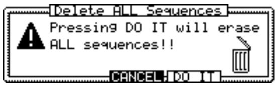 AKAI MPC2000 - Deleting a Sequence - 2