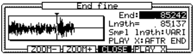 AKAI MPC2000 - Finely Adjusting the End Point - 1