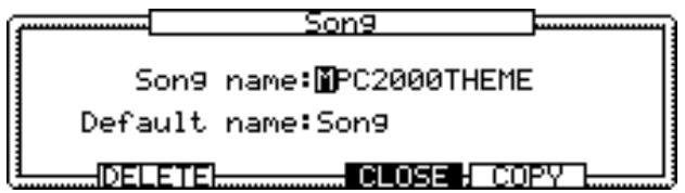 AKAI MPC2000 - Renaming a Song - 1