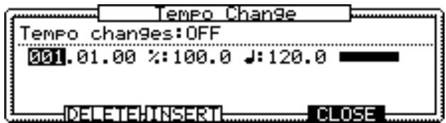 AKAI MPC2000 - Entering and Modifying a Tempo Change - 2