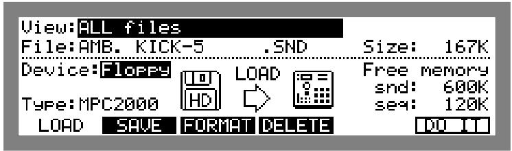 AKAI MPC2000 - Loading Files - 1