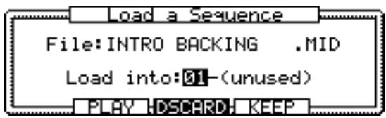 AKAI MPC2000 - 4-2. Loading .SEQ (sequence) or .MID (standard MIDI) Files - 1