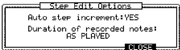 AKAI MPC2000 - Step Editing Screen - 2