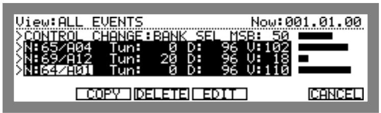 AKAI MPC2000 - Selecting and Editing Multiple Events - 1