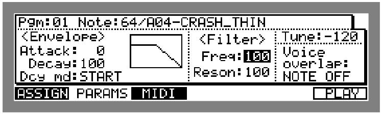 AKAI MPC2000 - Setting the Filter - 1