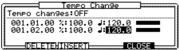AKAI MPC2000 - Tempo Change Window - 1