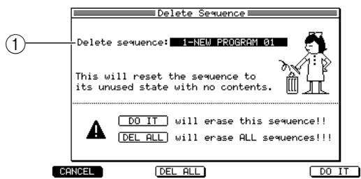 AKAI MPC4000 - Deleting a sequence - 1