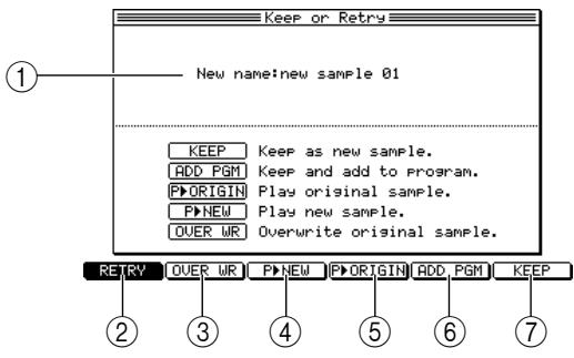 AKAI MPC4000 - To apply Q-FX and execute resampling, press the [F6] key (DO IT). - 1