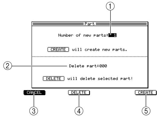 AKAI MPC4000 - Adding or deleting a part - 1