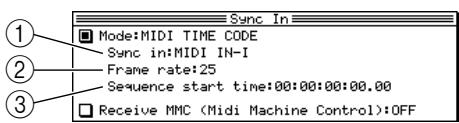 AKAI MPC4000 - ■ MIDI TIME CODE - 1