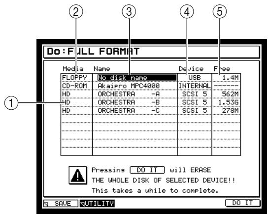 AKAI MPC4000 - Formatting a storage device - 1