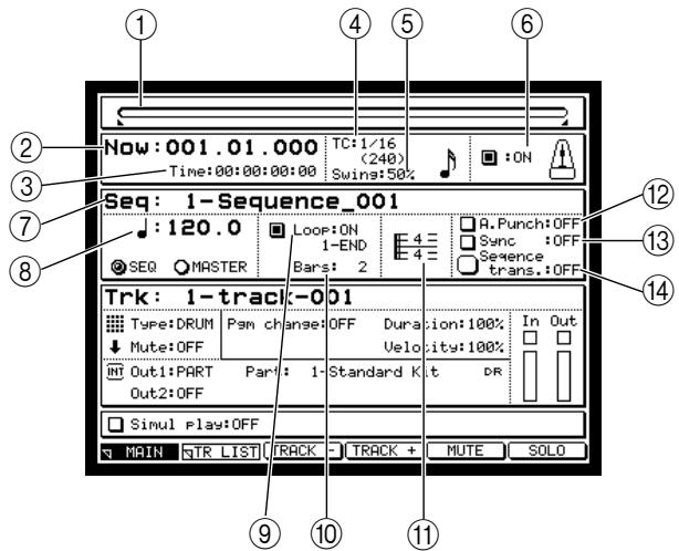 AKAI MPC4000 - Press the [MAIN] key. - 1