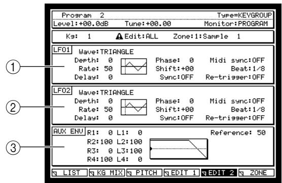 AKAI MPC4000 - Move the cursor to the FILTER block, and edit the filter parameters. - 3