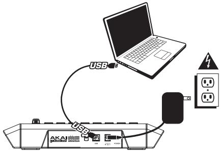 AKAI APC20 - ANSCHLUSSÜBERSICHT - 1