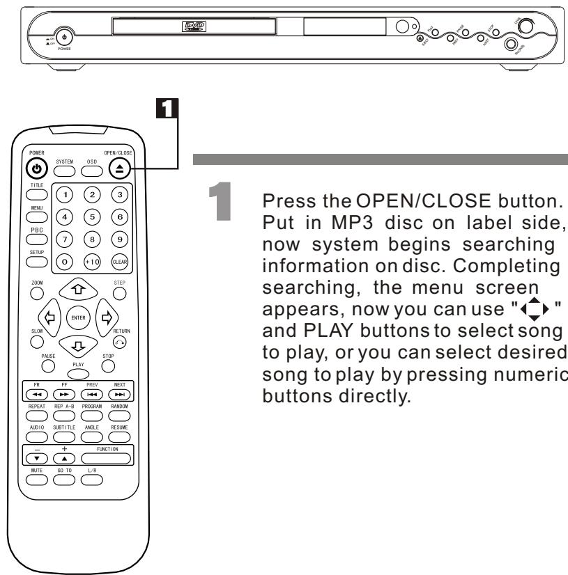 AKAI DVP4420S - MP3 operations - 1