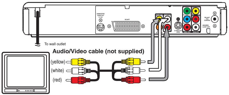 AKAI DVR4100VSSCF - RCA Audio/Video cable - 1