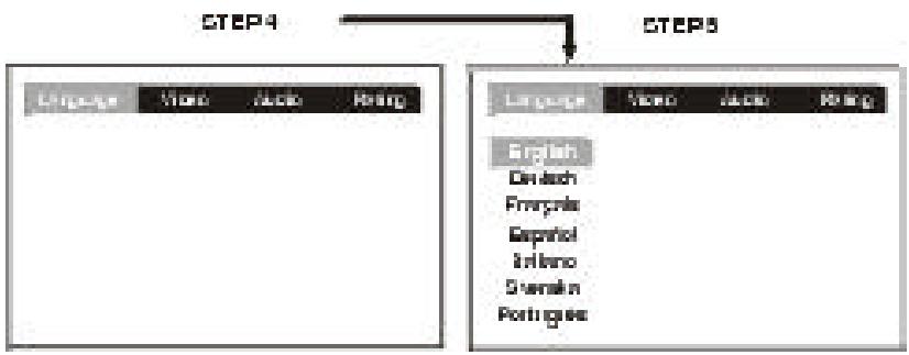 AKAI DVR4100VSSCF - LANGUAGE setting - 1