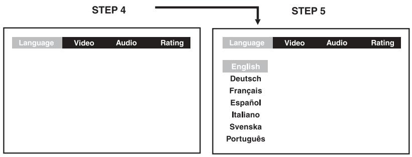 AKAI DVR4400SSCFR - LANGUAGE setting - 1