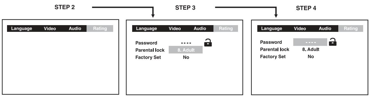 AKAI DVR4400SSCFR - Password/Parental lock - 3