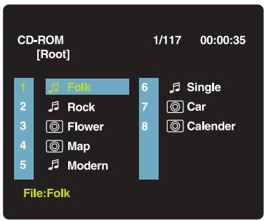 AKAI DVR4400SSCFR - Playing a MP3/Picture file disc - 1