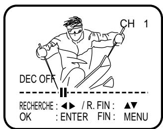 AKAI DVV606N - Pour recevoir une chaîne cryptée à l'aide d'un décodeur, afficher DEC on par ou “DEC OFF” se change en “DEC on”. - 3