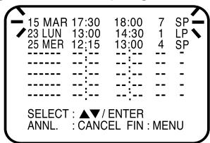 AKAI DVV606N - Confirmation/annulation de la programmation - 1