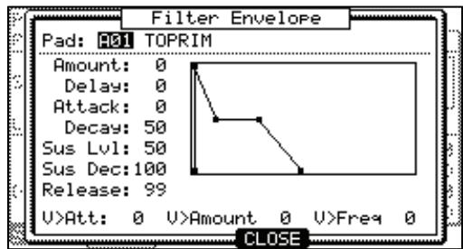 AKAI MPC5000 - 'Amount' field: - 1