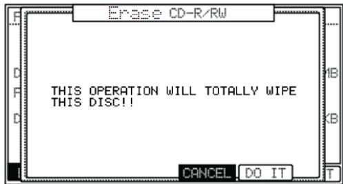 AKAI MPC5000 - Erasing CD-R/Ws - 1