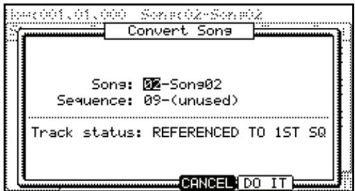 AKAI MPC5000 - Converting a song to a sequence - 1