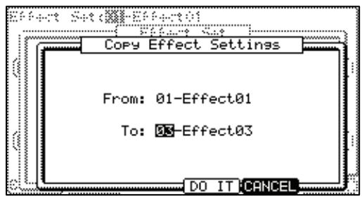 AKAI MPC5000 - ■ Copying the effect set - 1