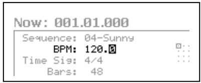 AKAI MPC5000 - Setting Tempo - 1