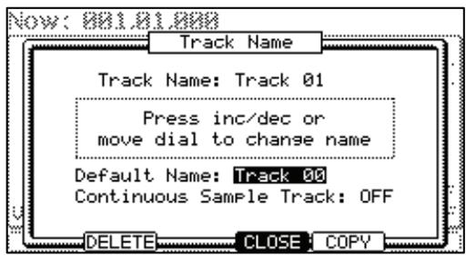 AKAI MPC5000 - Changing the Default Name for a Track - 1