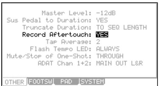 AKAI MPC5000 - Recording Aftertouch - 1