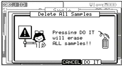 AKAI MPC5000 - - Deleting all samples - 1