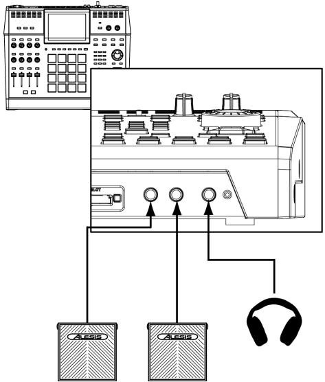 AKAI MPC5000 - Footswitch / Headphone Connectivity - 1